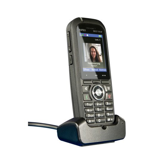 AGFEO DECT 75 IP téléphone fixe Noir TFT