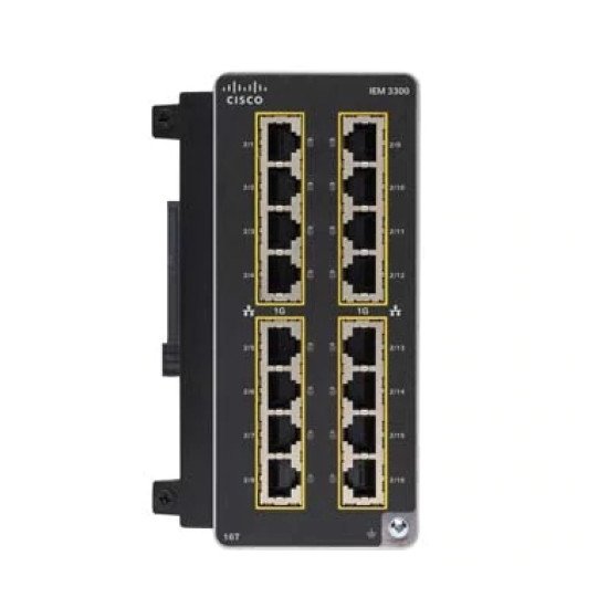 Cisco Catalyst IE3300 Géré L2 Gigabit Ethernet (10/100/1000) Noir