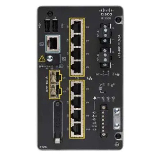 Cisco Catalyst IE-3300-8T2S-E commutateur réseau Géré L2 Gigabit Ethernet (10/100/1000) Noir