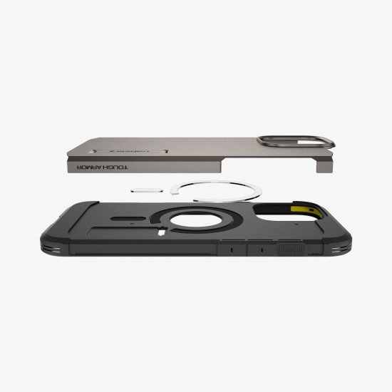 Spigen Tough Armor AI (MagFit) coque de protection pour téléphones portables 17,5 cm (6.9") Housse Gris