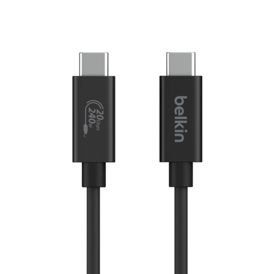 Belkin INZ004BT2MBK câble USB 2 m USB4 Gen 2x2 USB C Noir