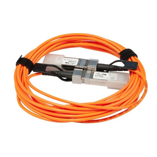 Mikrotik S+AO0005 câble de fibre optique 5 m SFP+ Orange