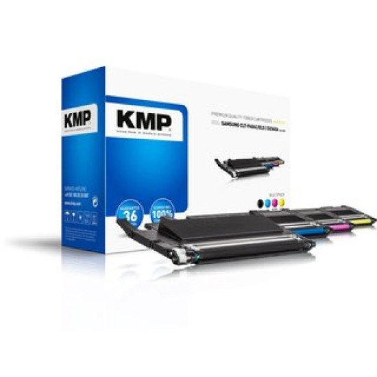 KMP 3528,0005 Cartouche de toner 4 pièce(s) Compatible Noir, Cyan, Magenta, Jaune