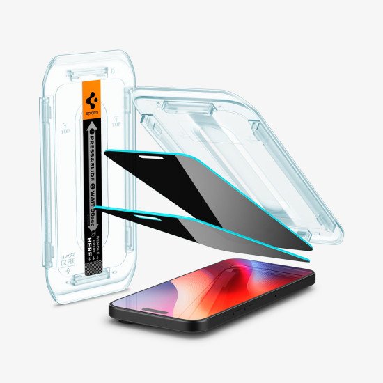 Spigen GLAS.tR EZ Fit | Privacy Protection d'écran transparent Apple 2 pièce(s)