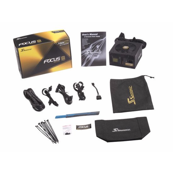 Seasonic Focus Gold 750 unité d'alimentation d'énergie 750 W 20+4 pin ATX ATX Noir