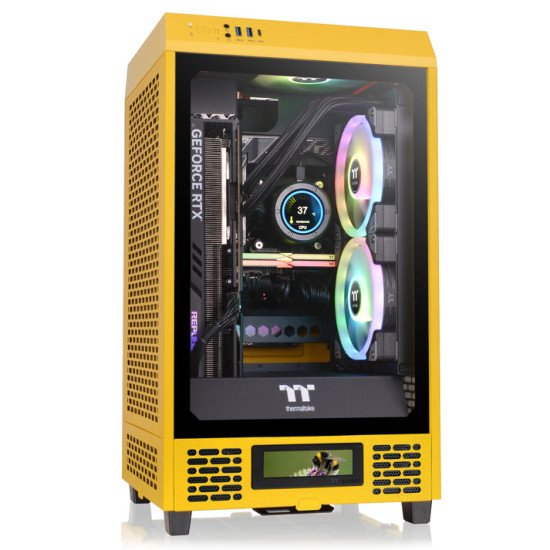 Thermaltake CA-1X9-00S4WN-00 unité centrale Mini Tower Jaune