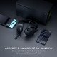 Turtle Beach Casque gaming sans fil Stealth 500 officiel pour Xbox Series X|S, Xbox One et fonctionne via Bluetooth avec les PC, la Switch et mobile - 40 heures de batterie, coussinets en mousse à mémoire de forme et microphone désactivable par basculemen