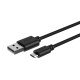 Ansmann 1700-0129 câble USB 1 m USB A Micro-USB B Noir