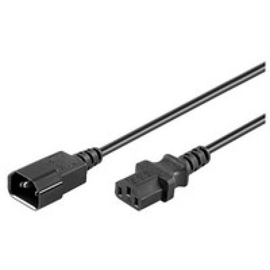 Microconnect AK 5029 câble électrique Noir 0,6 m Coupleur C13 Coupleur C14