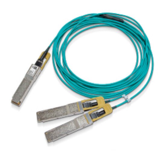 Mellanox Technologies MFS1S50-H030E câble de fibre optique 30 m QSFP56 2x QSFP56 Couleur aqua