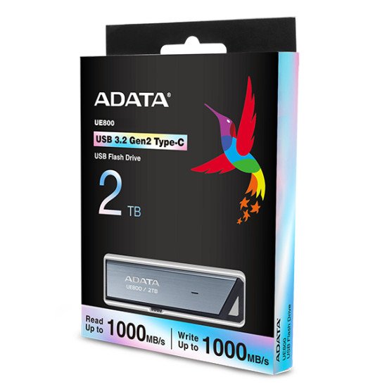 ADATA AELI-UE800-2T-CSG lecteur USB flash 2 To USB Type-C 3.2 Gen 2 (3.1 Gen 2) Argent