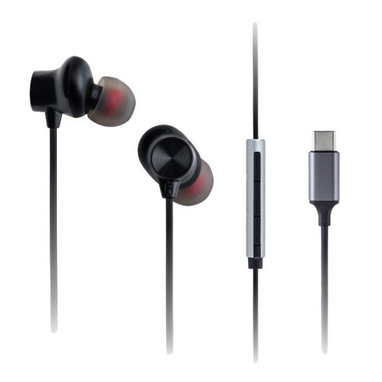 Panasonic RP-TCM225DEK écouteur/casque Avec fil Ecouteurs Appels/Musique USB Type-C Noir