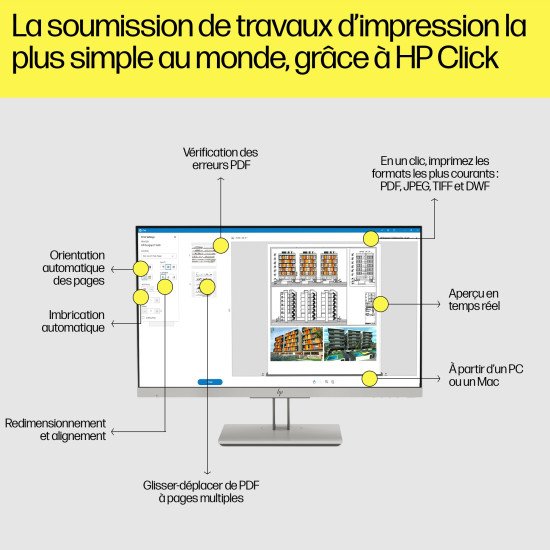 HP Designjet Imprimante T1600dr PostScript de 36 pouces