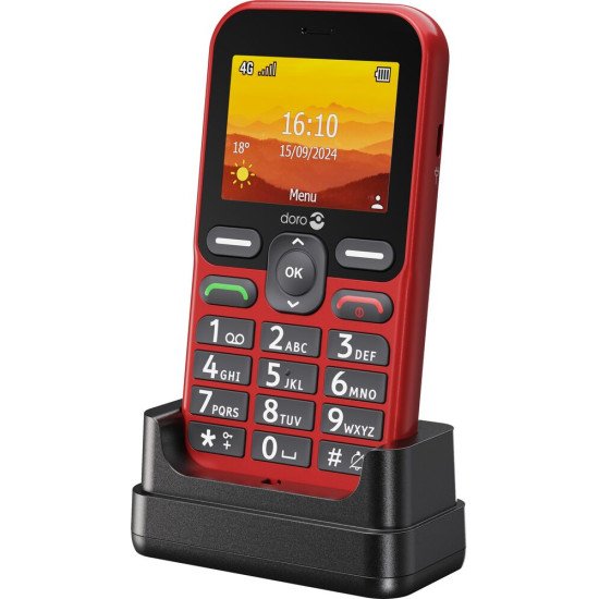 Doro Leva L10 6,1 cm (2.4") 120,7 g Rouge Téléphone numérique