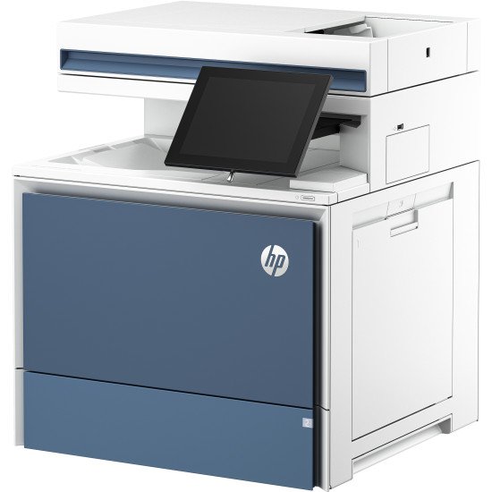 HP LaserJet Imprimante multifonction Color Enterprise 5800dn, Impression, copie, numérisation, télécopie (en option), Chargeur automatique de documents; Bacs haute capacité en option; Écran tactile; Cartouche TerraJet