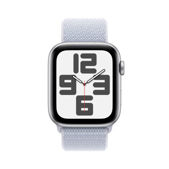 Apple Watch SE OLED 44 mm Numérique 368 x 448 pixels Écran tactile 4G Argent Wifi GPS (satellite)