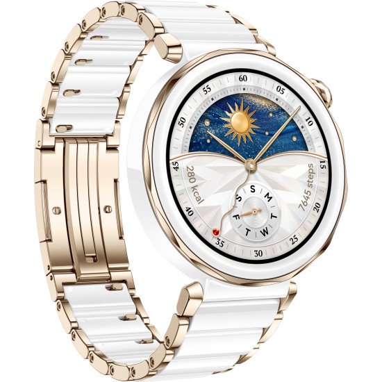 Huawei WATCH GT5 Pro 42mm 3,35 cm (1.32") AMOLED Numérique 466 x 466 pixels Blanc GPS (satellite)