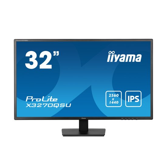 iiyama ProLite X3270QSU-B1 écran PC 81,3 cm (32") 2560 x 1440 pixels Wide Quad HD LED Noir