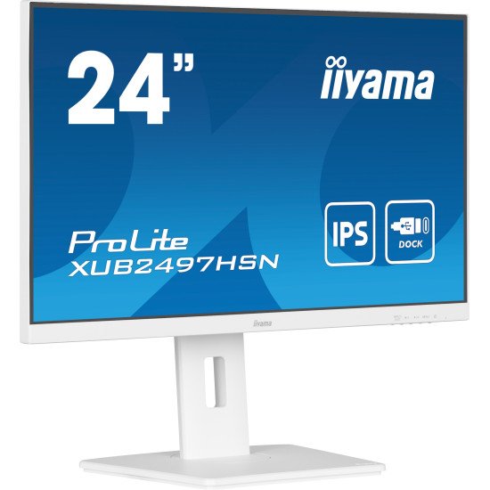 iiyama ProLite XUB2497HSN-W1 écran PC 60,5 cm (23.8") 1920 x 1080 pixels Full HD LED Blanc