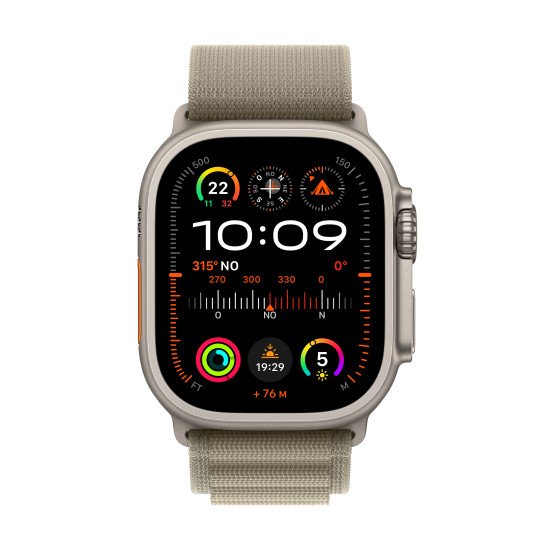 Apple Watch Ultra 2 OLED 49 mm Numérique 410 x 502 pixels Écran tactile 4G Or GPS (satellite)