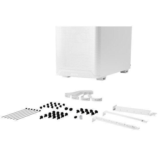 be quiet! Pure Base 501 Blanc | Boîtier PC , Mini ATX / Micro ATX / ATX, 2 ventilateurs Pure Wings 3 140 mm PWM