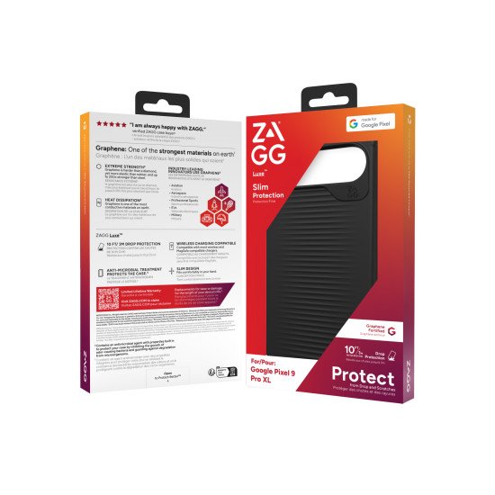 ZAGG Luxe coque de protection pour téléphones portables 17,3 cm (6.8") Housse Noir