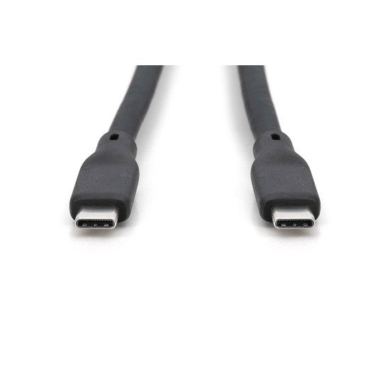 Digitus Câble USB en silicone, USB 20Gbps, 2m, noir