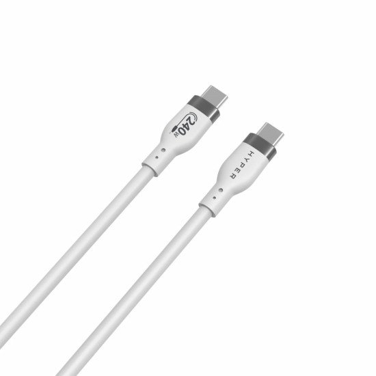 HYPER HJ4002WHGL câble USB USB 2.0 2 m USB C Blanc