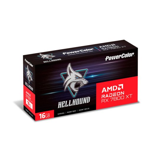 PowerColor Hellhound RX 7800 XT 16G-L/OC AMD Radeon RX 7800 XT 16 Go GDDR6