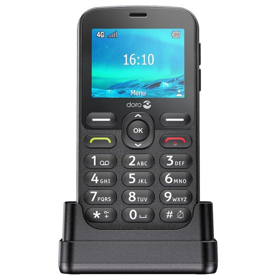 Doro 1880 113,7 g Noir Téléphone d'entrée de gamme