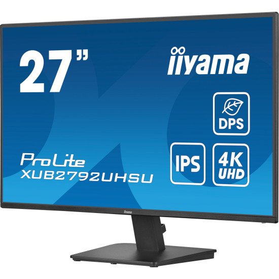 iiyama ProLite XU2792UHSU-B6 écran PC 68,6 cm (27") 3840 x 2160 pixels 4K Ultra HD LED Noir