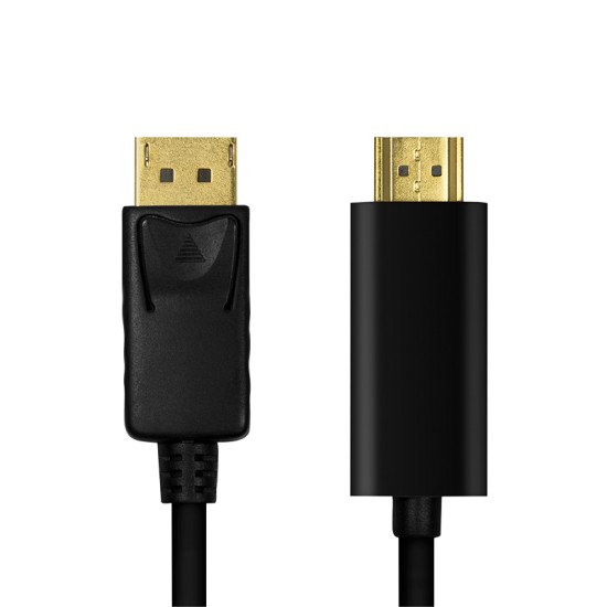 LogiLink CV0127 câble vidéo et adaptateur 2 m DisplayPort HDMI Type A (Standard) Noir