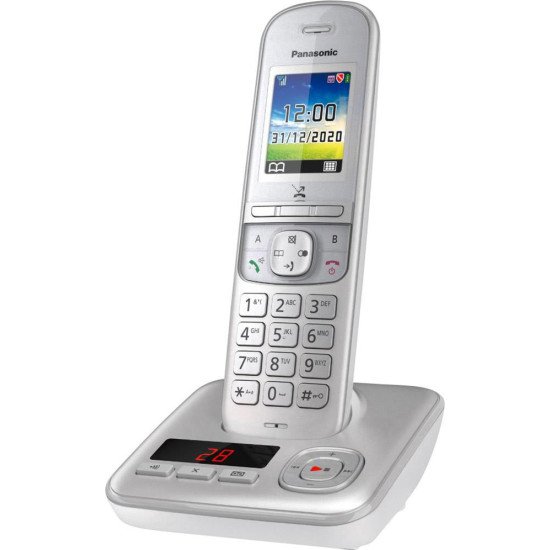 Panasonic KX-TGH720 Téléphone DECT Identification de l'appelant Perle, Argent