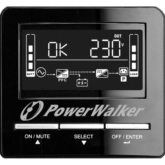 PowerWalker VI 3000 CW Interactivité de ligne 3 kVA 2100 W 8 sortie(s) CA