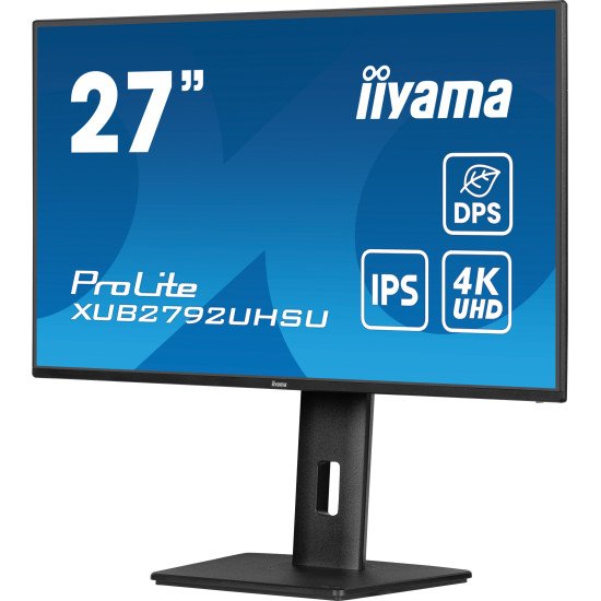 iiyama ProLite XUB2792UHSU-B6 écran PC 68,6 cm (27") 3840 x 2160 pixels 4K Ultra HD LED Noir