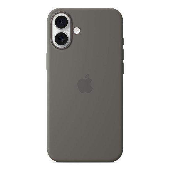 Apple Coque en silicone avec MagSafe pour iPhone 16 Plus - Gris minéral