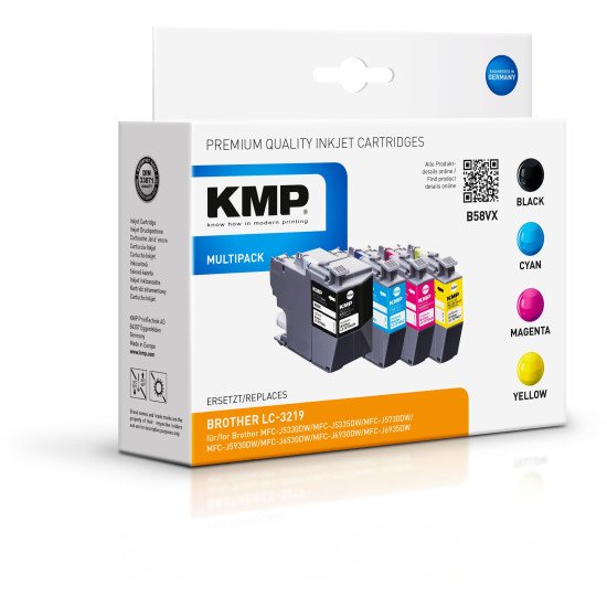 KMP 1537,4005 cartouche d'encre 4 pièce(s) Compatible Noir, Cyan, Magenta, Jaune