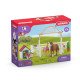 schleich HORSE CLUB chevaux invités d'Hannah avec chienne Ruby