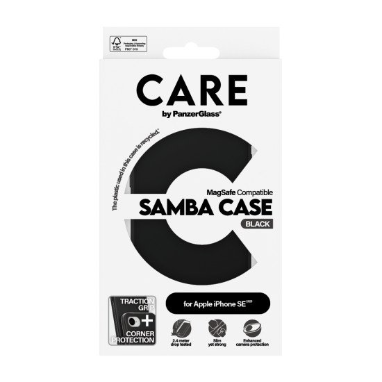 PanzerGlass CARE by PG FS BLK MagS iPhone SE 25 coque de protection pour téléphones portables Housse Transparent