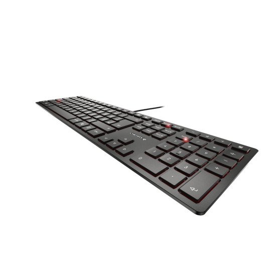 CHERRY KC 6000 SLIM clavier USB Nordique Noir