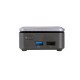 ECS LIVA Q2 N5030 mini PC Intel® Pentium® Silver 4 Go LPDDR4-SDRAM 64 Go eMMC Noir