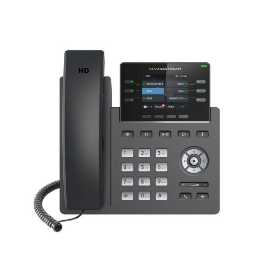 Grandstream Networks GRP2613 téléphone fixe Noir 6 lignes TFT