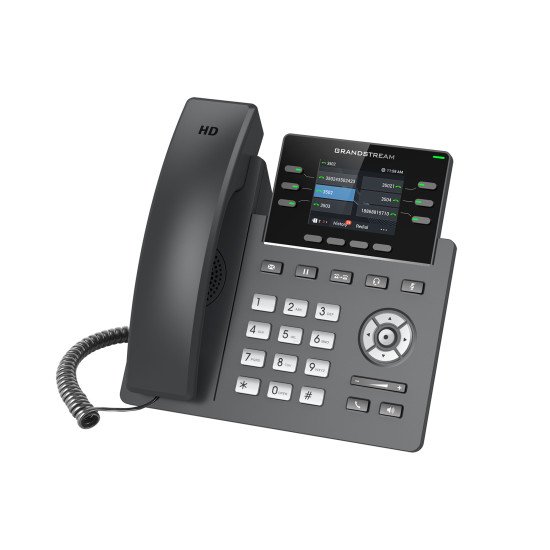 Grandstream Networks GRP2613 téléphone fixe Noir 6 lignes TFT