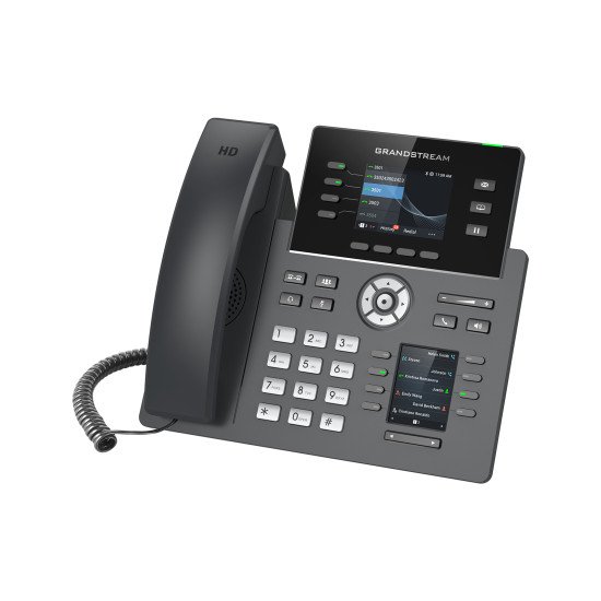 Grandstream Networks GRP2614 téléphone fixe Noir 4 lignes TFT Wifi