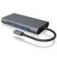 ICY BOX IB-DK4040-CPD station d'accueil Avec fil USB 3.2 Gen 1 (3.1 Gen 1) Type-C Anthracite, Noir