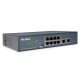 Digitus 8 Port Fast Ethernet PoE Switch, 19 Inch, Unmanaged, 2 Uplinks