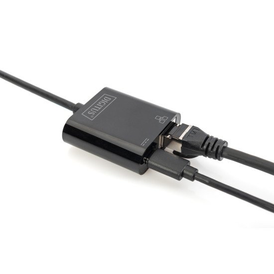 Digitus Adaptateur Ethernet Gigabit USB Type-C™ avec prise en charge de Power Delivery