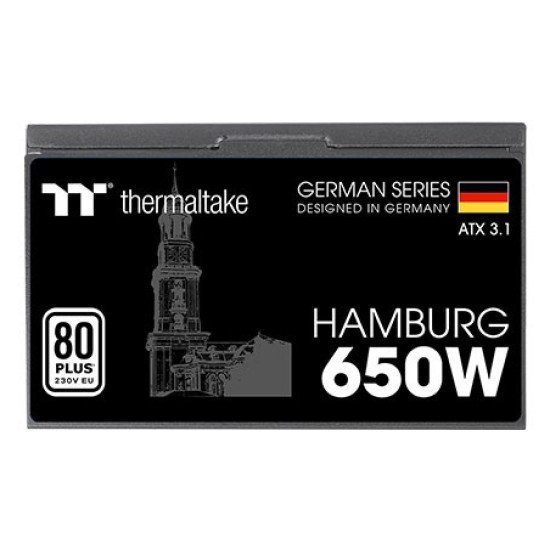 Thermaltake HAMBURG unité d'alimentation d'énergie 650 W 24-pin ATX ATX Noir