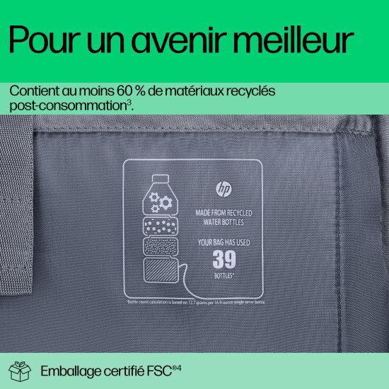 HP Sac pour ordinateur portable Travel Plus 15 litres 14 pouces