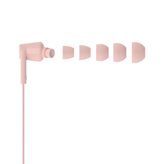 Belkin SoundForm Casque Avec fil Ecouteurs Musique/Quotidien USB Type-C Rose